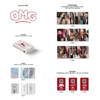 NEWJEANS - 1st Single - OMG - Weverse album version