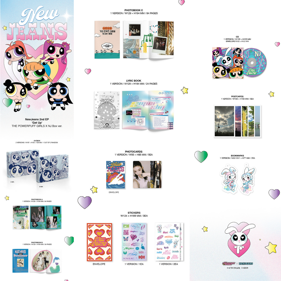 NEWJEANS - 2nd EP - Get Up - Powerpuff NJ Box version