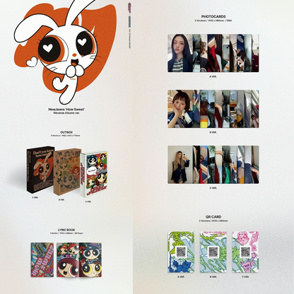 NEWJEANS - Single - How Sweet / Bubble Gum - Weverse version