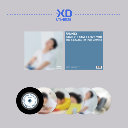 2026 G-DRAGON 'FAM' MEETING [FAM+ILY : FAMILY: FAM I LOVE YOU] OFFICIAL MD - LP POSTER SET