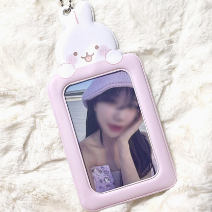 Rabbit Photocard Holder Keychain