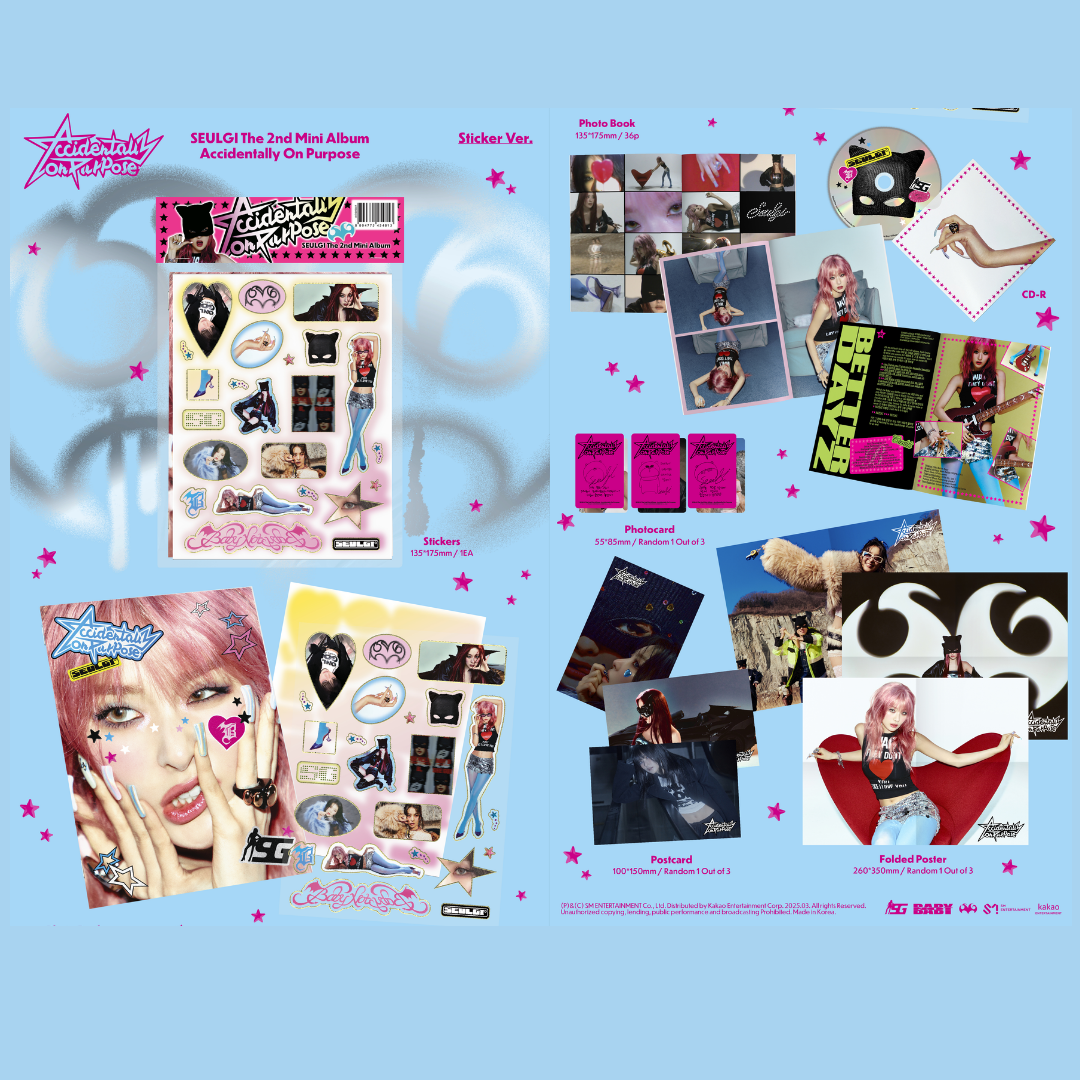 RED VELVET SEULGI - ACCIDENTALLY ON PURPOSE - Sticker ver