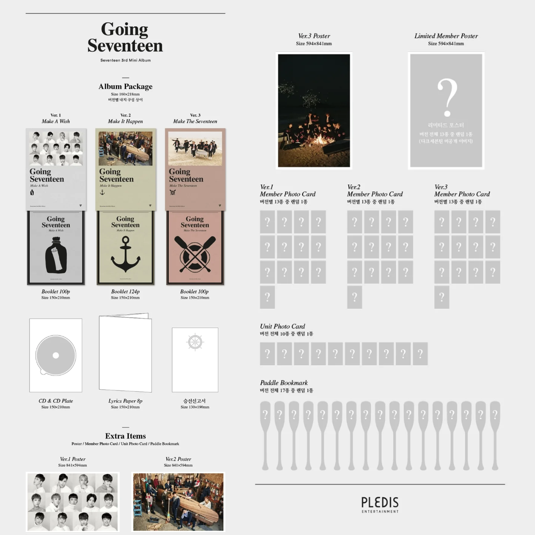 SEVENTEEN - 3rd Mini Album - Going Seventeen