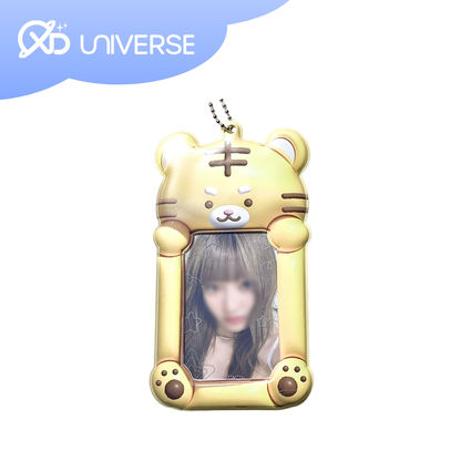 Soft Tiger Photocard Holder Keychain