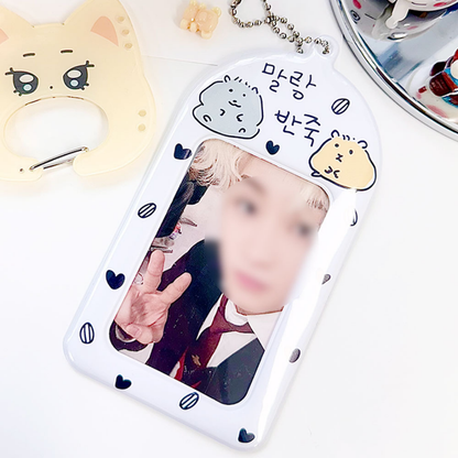Soft Dough A Photo Card Holder Key Ring