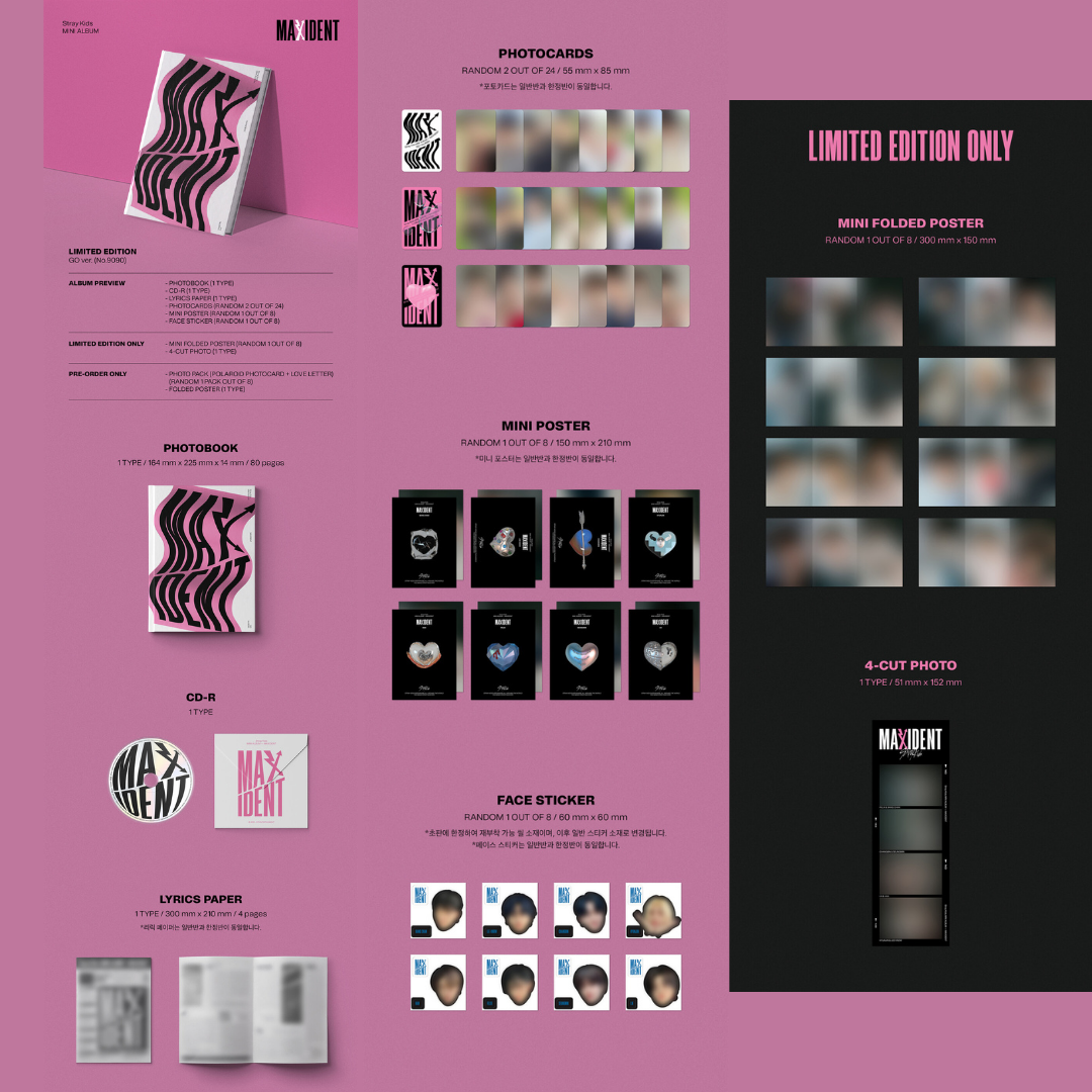 Stray Kids - 7th Mini album - Maxident - Limited version