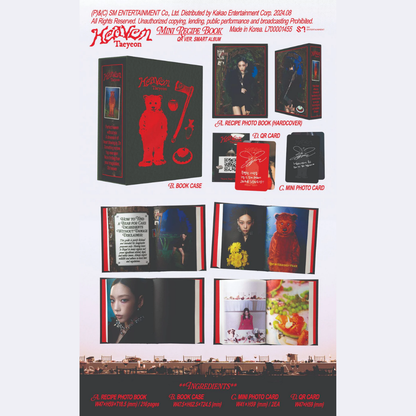 TAEYEON - HEAVEN - MINI RECIPE BOOK VER