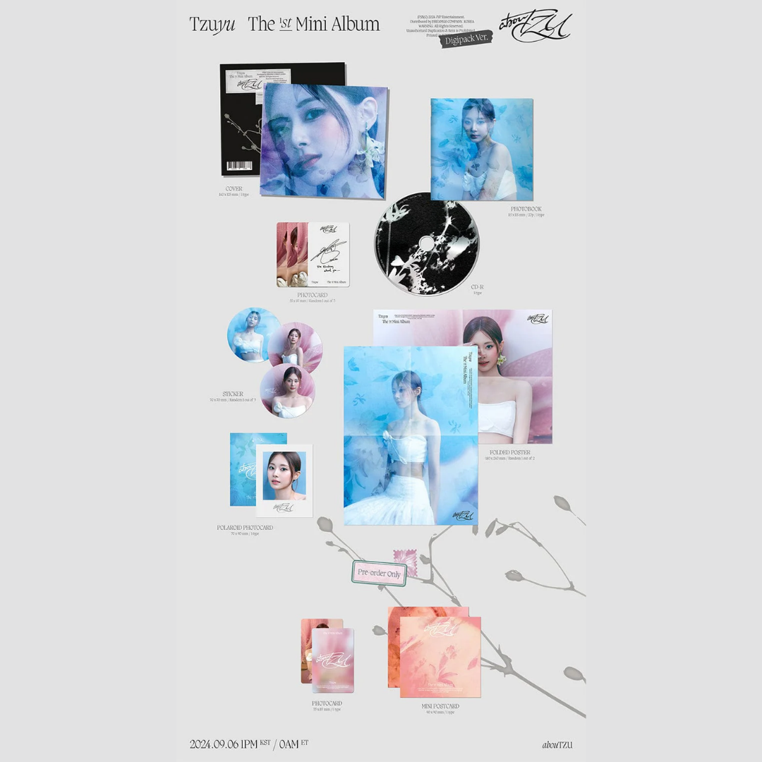 Tzuyu - 1st Mini album - abouTZU - Digipack version