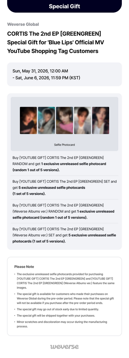 CORTIS The 2nd EP [GREENGREEN] Weverse Albums Ver