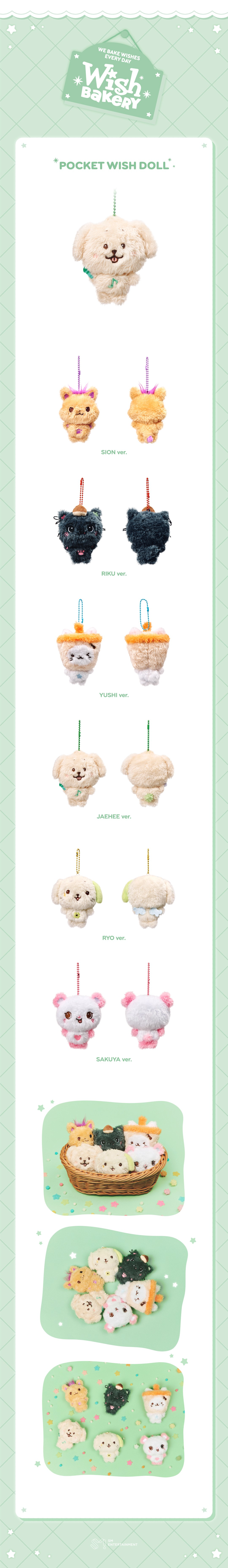 NCT Wish Pop-Up ‘Wish Bakery’ Official MD - Pocket Wish Doll