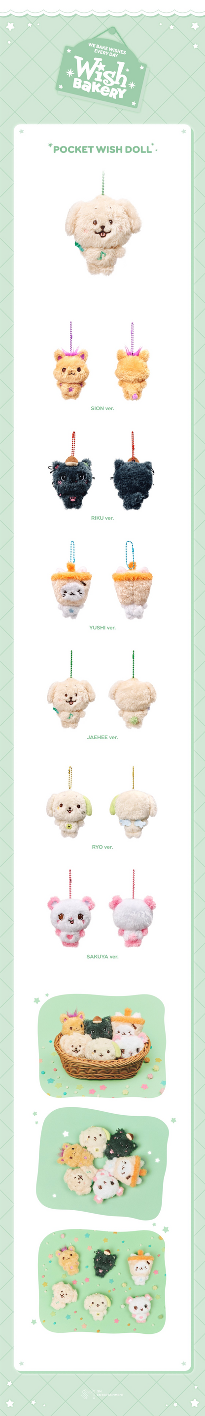 NCT Wish Pop-Up ‘Wish Bakery’ Official MD - Pocket Wish Doll