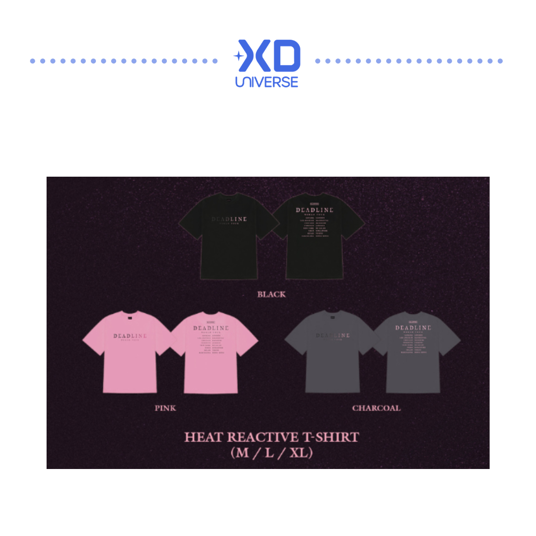 BLACKPINK - DEADLINE TOUR - HEAT REACTIVE - BLACK/CHARCOAL