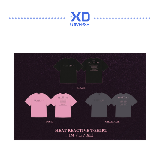 BLACKPINK - DEADLINE TOUR - HEAT REACTIVE - BLACK/CHARCOAL