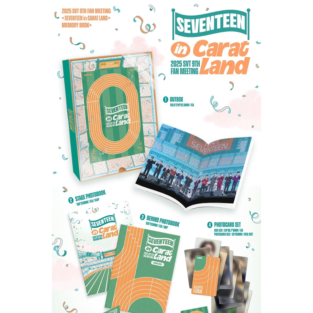 2025 SVT 9TH FAN MEETING <SEVENTEEN IN CARATLAND> MEMORY BOOK+ WITH POB