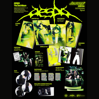 aespa - 2nd Album [LEMONADE] (ACID Ver.) (SIGNED)