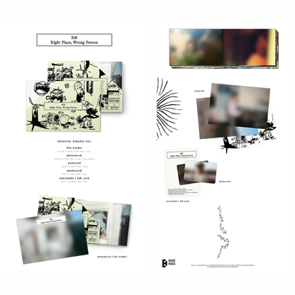 BTS - RM - Solo 2 - Right Place , Wrong Person - Weverse Album ver