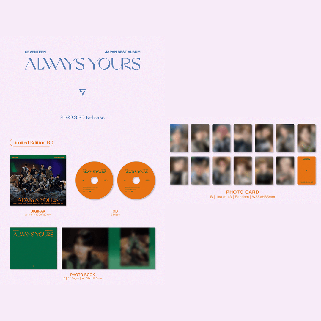 SEVENTEEN JAPAN BEST ALBUM ALWAYS YOURS