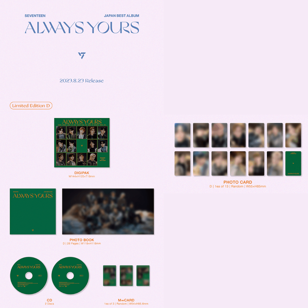 SEVENTEEN JAPAN BEST ALBUM ALWAYS YOURS