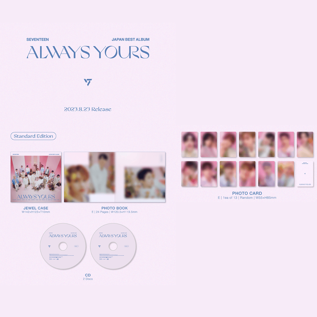 SEVENTEEN JAPAN BEST ALBUM ALWAYS YOURS