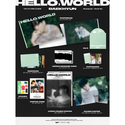 EXO BAEKHYUN - 4th Mini Album - Hello World - PB