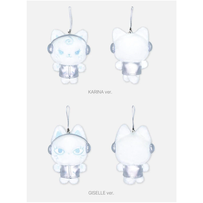 AESPA - SYNK : AEXIS LINE MD - FANLIGHT DOLL KEY RING (SILVER Ver.)