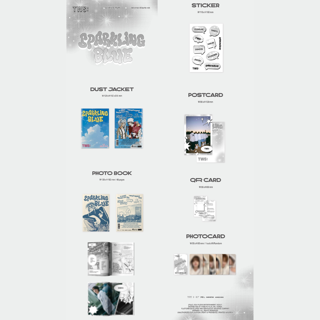 TWS 1st Mini Album [Sparkling Blue] (Weverse Albums ver.)