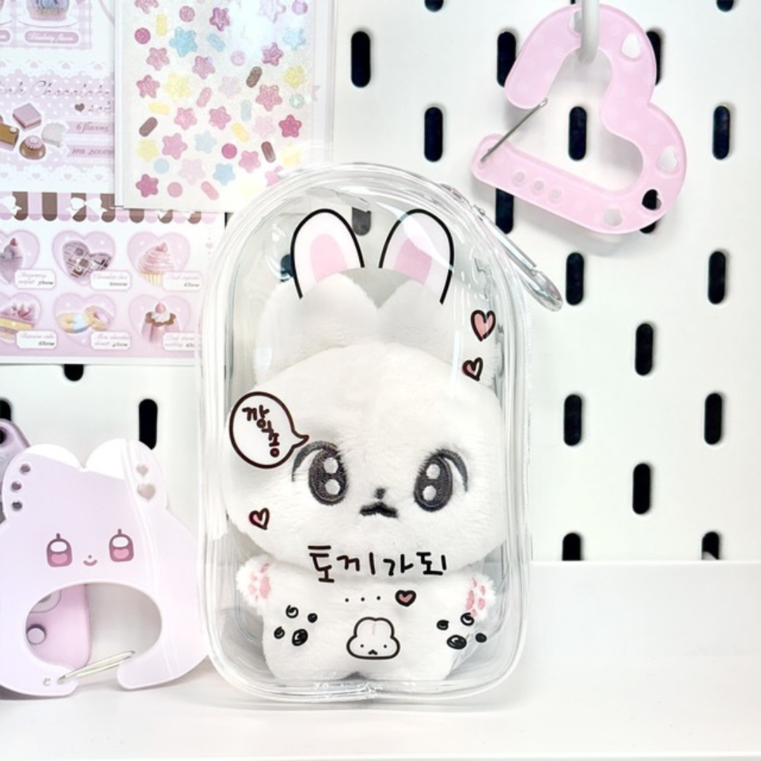 Ducky World Transparent Rabbit Doll Pouch
