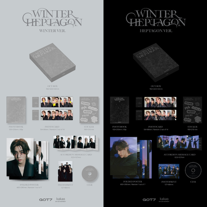 GOT7 MINI ALBUM - WINTER HEPTAGON - WINTER VER./ HEPTAGON VER.