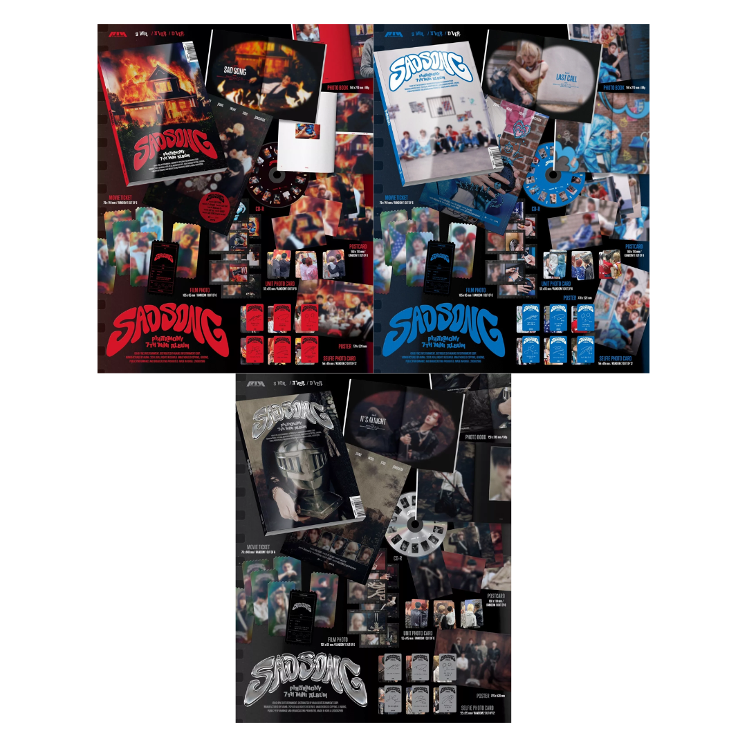 P1HARMONY - 7TH MINI ALBUM - SAD SONG - S / A / D VER