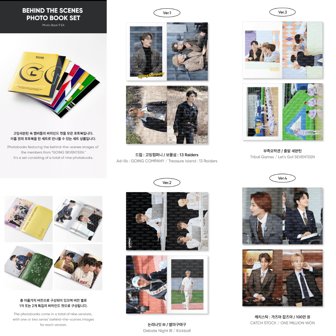 SEVENTEEN - GOING MAGAZINE - Behind the scene Photobook Set