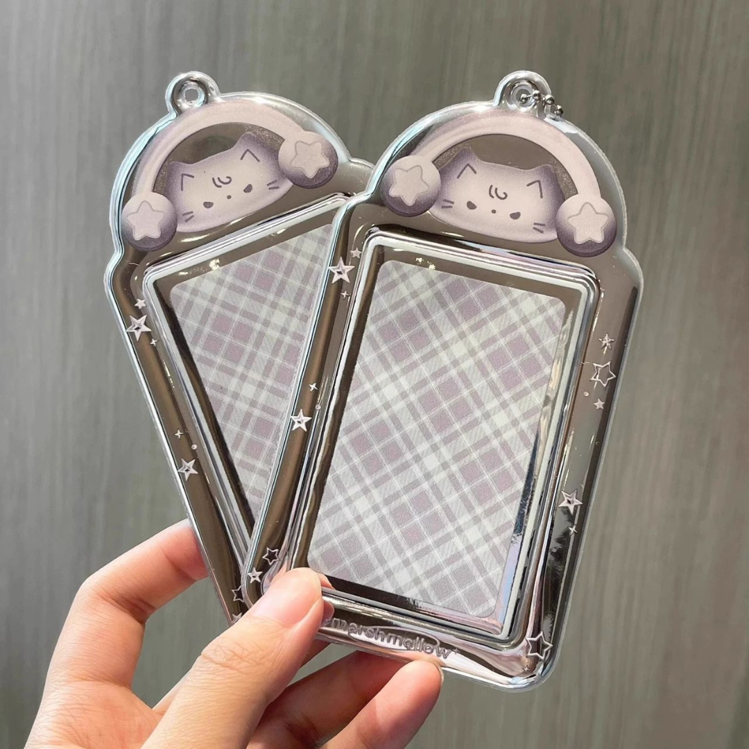 METALLIC CAT PHOTOCARD HOLDER