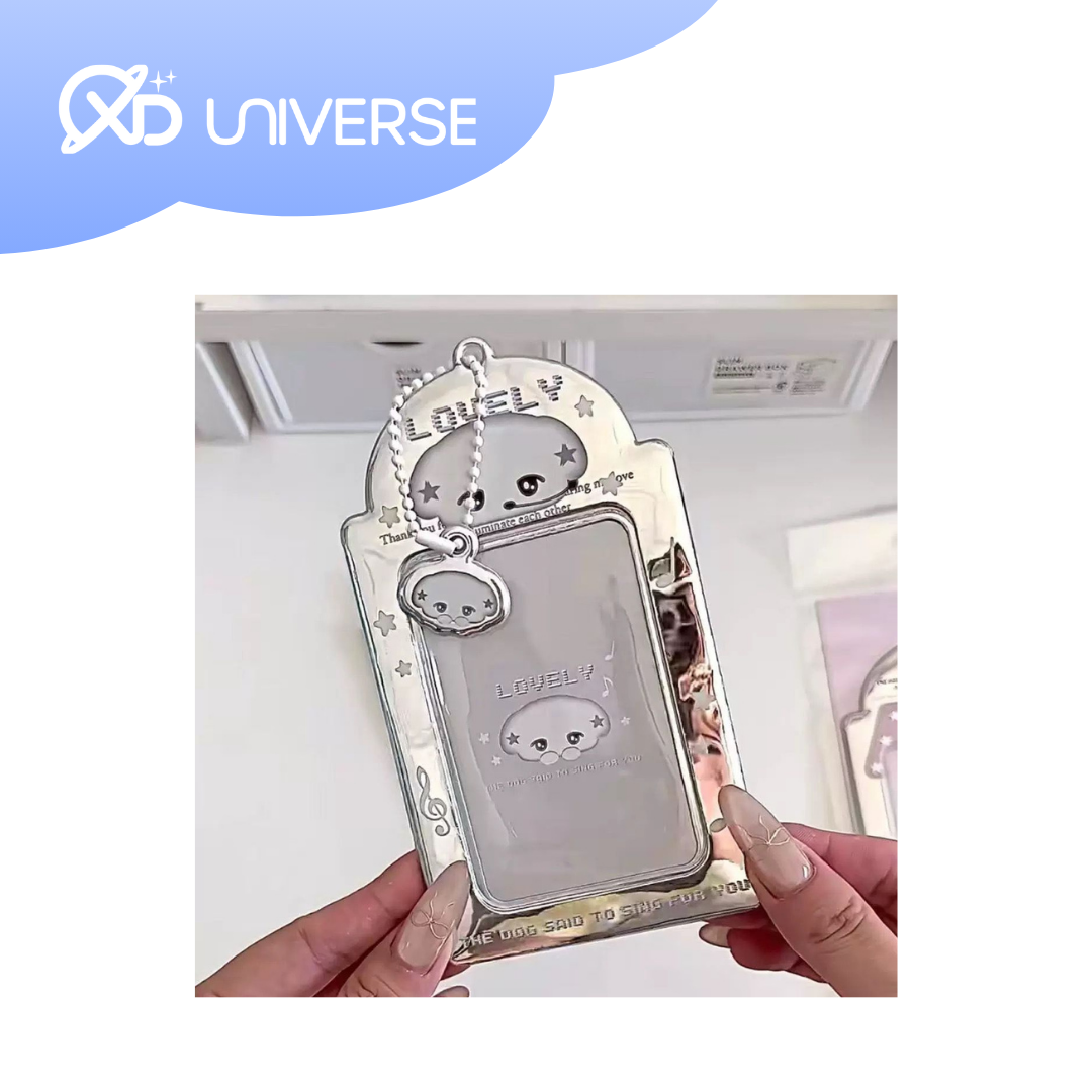 METALLIC PUPPY PHOTOCARD HOLDER