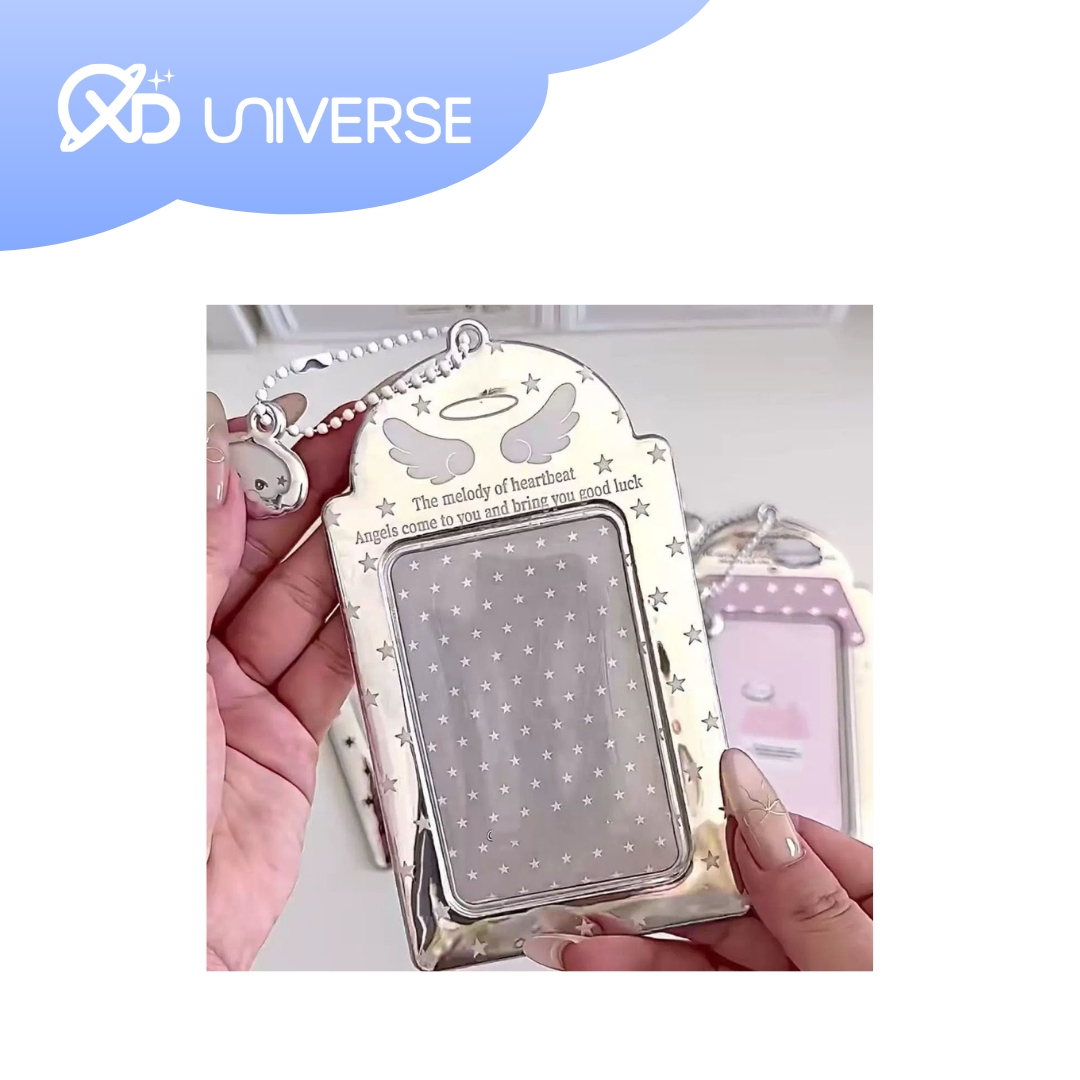 METALLIC ANGEL PHOTOCARD HOLDER