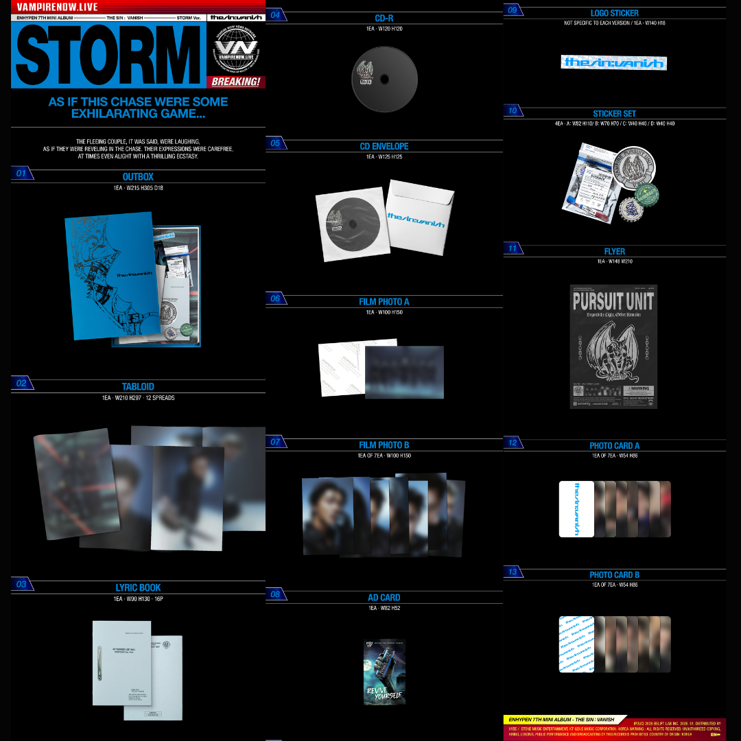 [POB] ENHYPEN 7th Mini Album [THE SIN : VANISH] Photobook Ver.