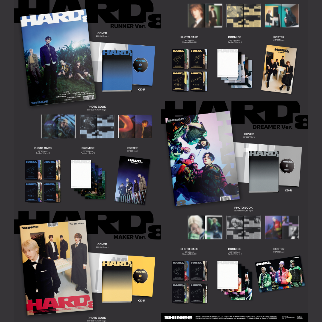 SHINee - The 8th Album [HARD] (Photo Book Ver.) (Random Ver.)