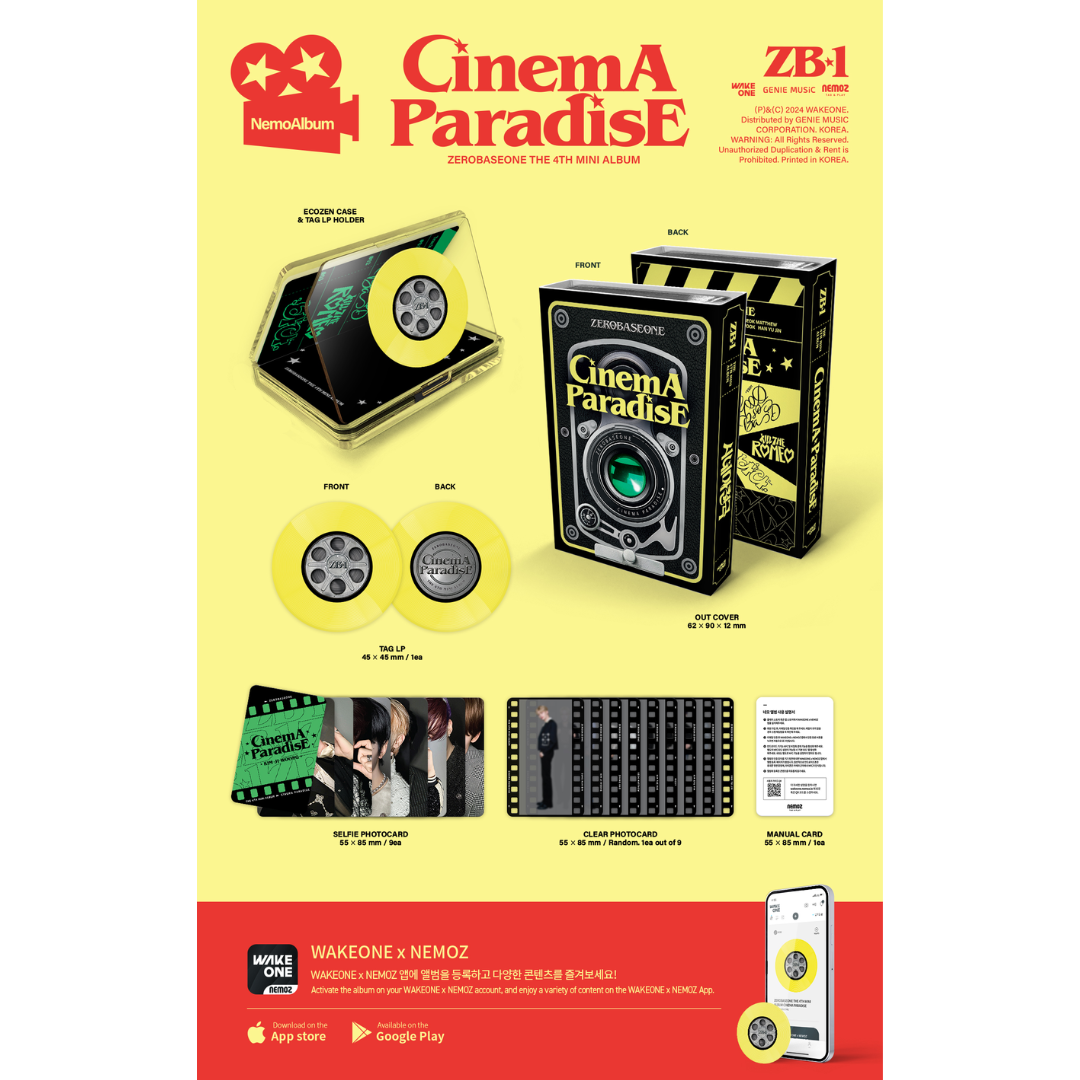 ZEROBASEONE 4th Mini Album [CINEMA PARADISE] (FILM ver.)