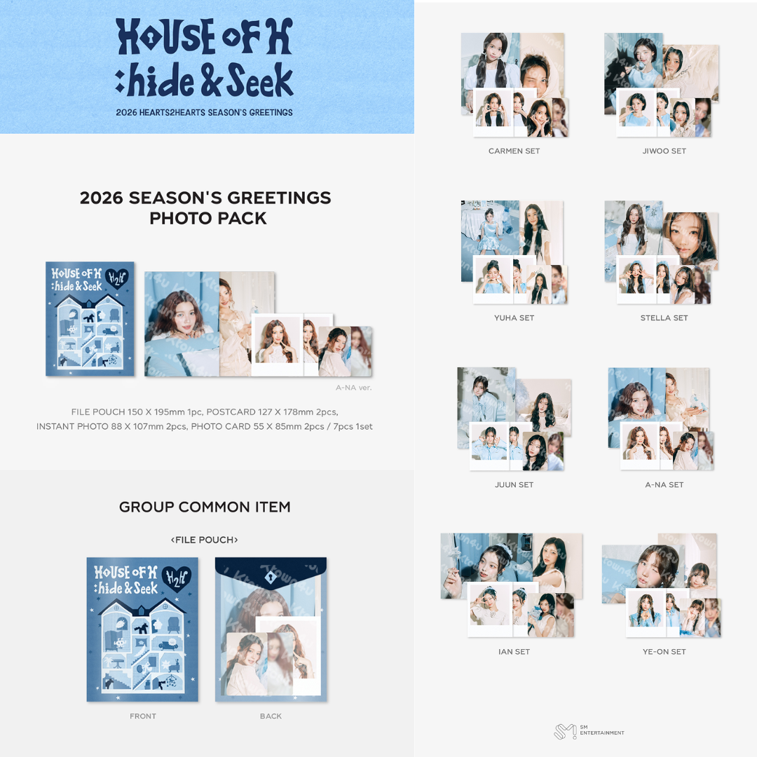 2026 Hearts2Hearts SEASON'S GREETINGS MD PHOTO PACK