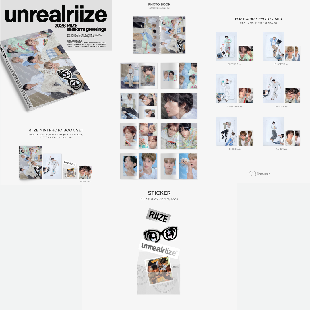 2026 RIIZE SEASON'S GREETINGS MD MINI PHOTO BOOK SET