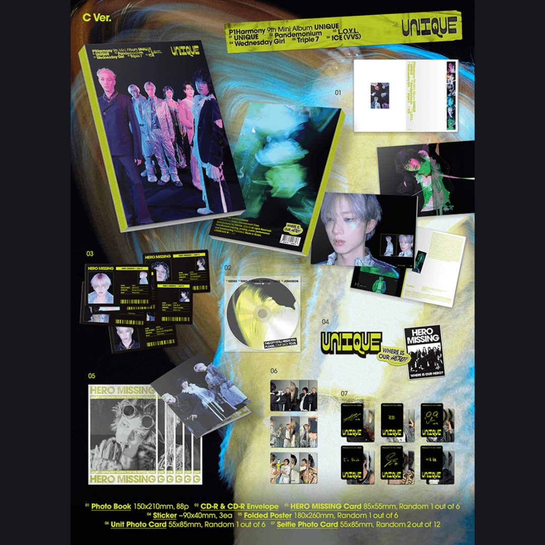 P1Harmony - 9th Mini Album [UNIQUE] (Photobook Ver.)