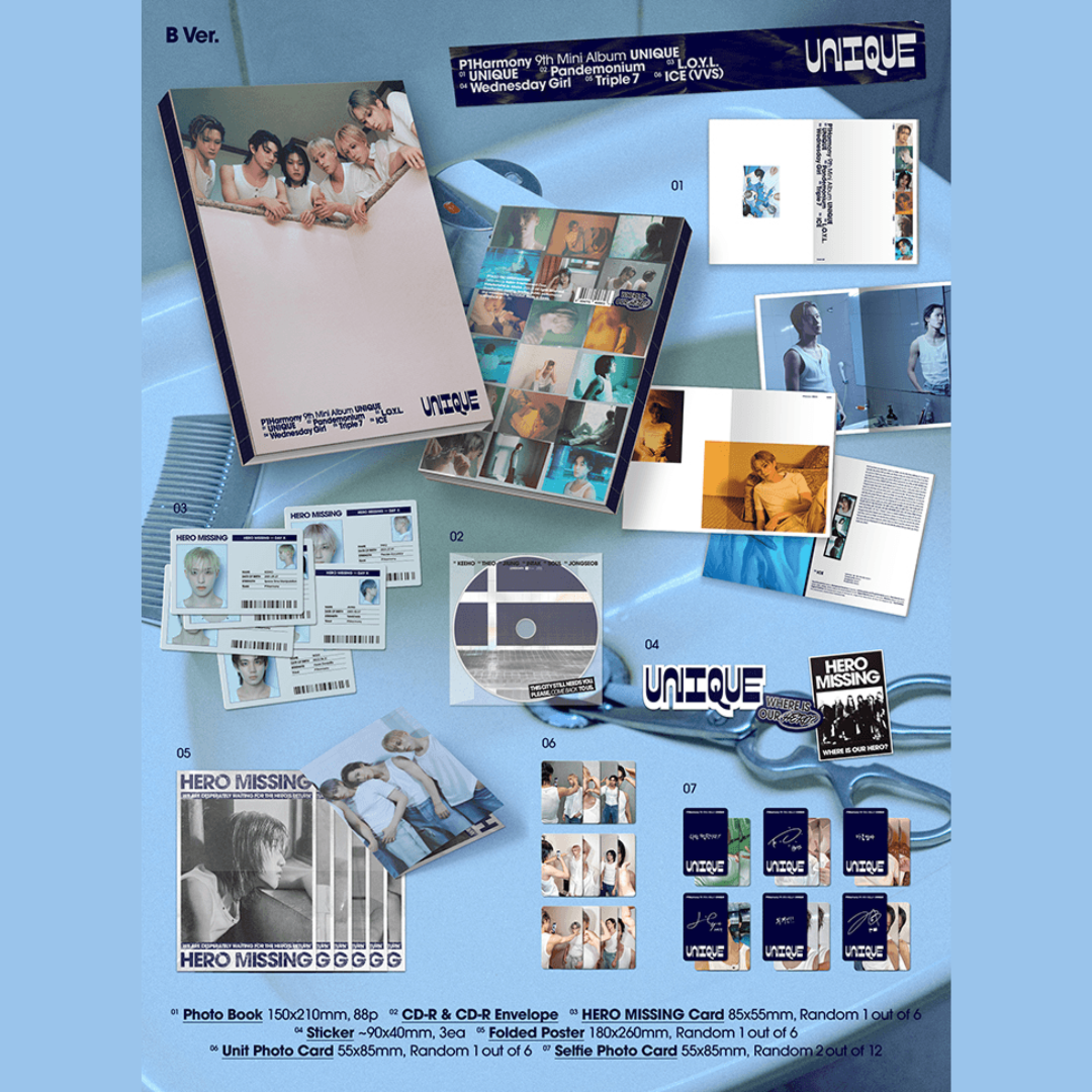 P1Harmony - 9th Mini Album [UNIQUE] (Photobook Ver.)