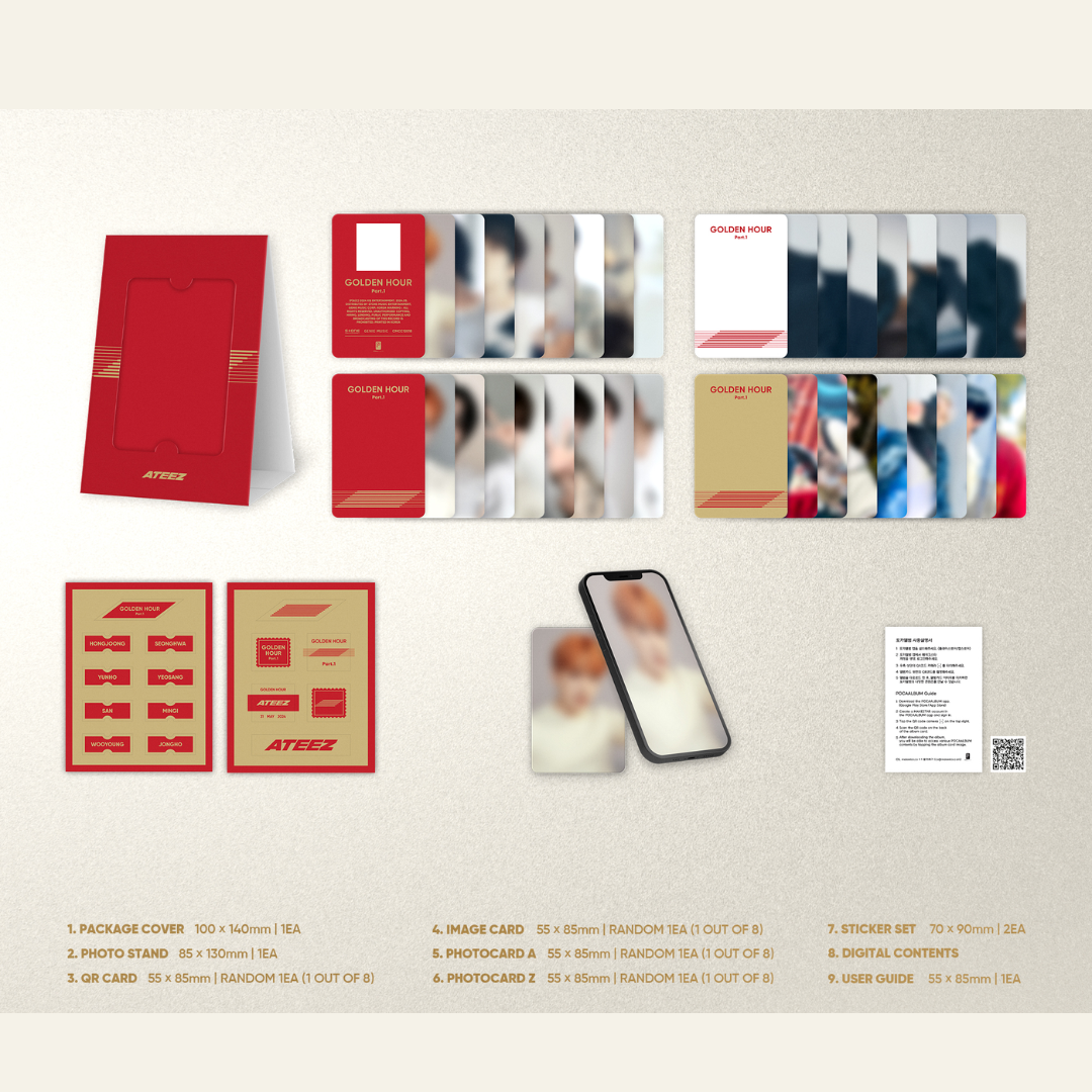 ATEEZ - 10th Mini Album [GOLDEN HOUR : Part.1] (POCAALBUM)