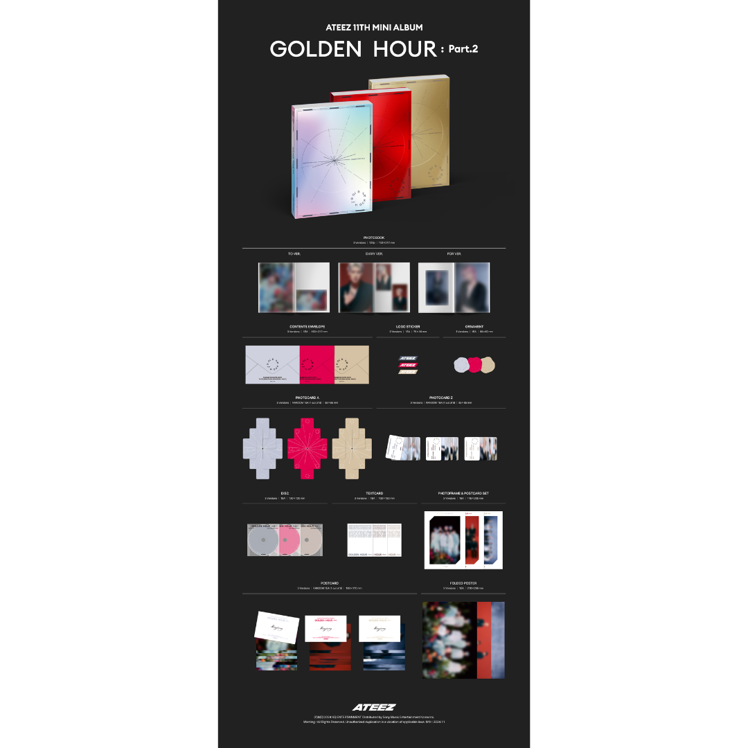 ATEEZ - 11th Mini Album [GOLDEN HOUR : Part.2]