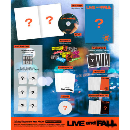 Xdinary Heroes 5th Mini Album 'LIVE and FALL' - PHOTOBOOK