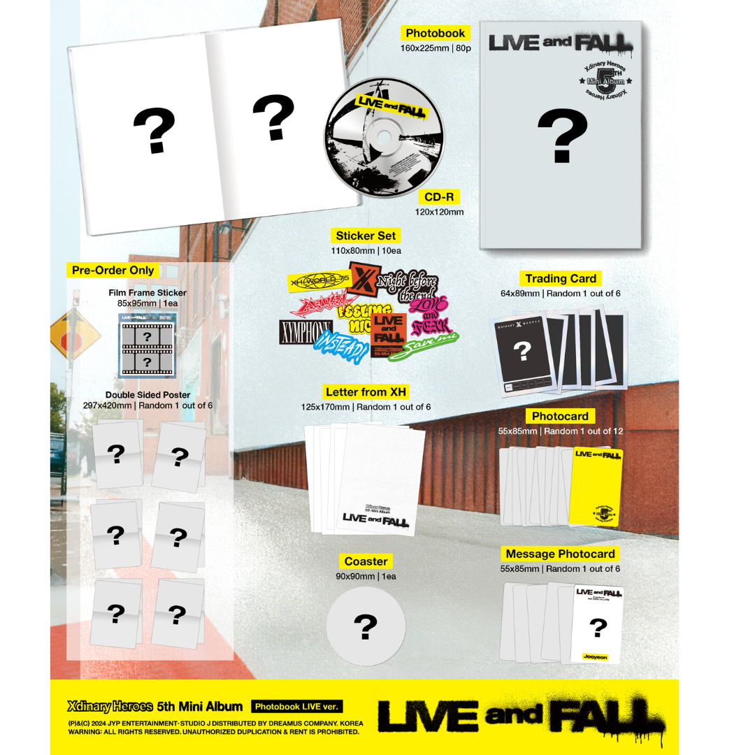 Xdinary Heroes 5th Mini Album 'LIVE and FALL' - PHOTOBOOK