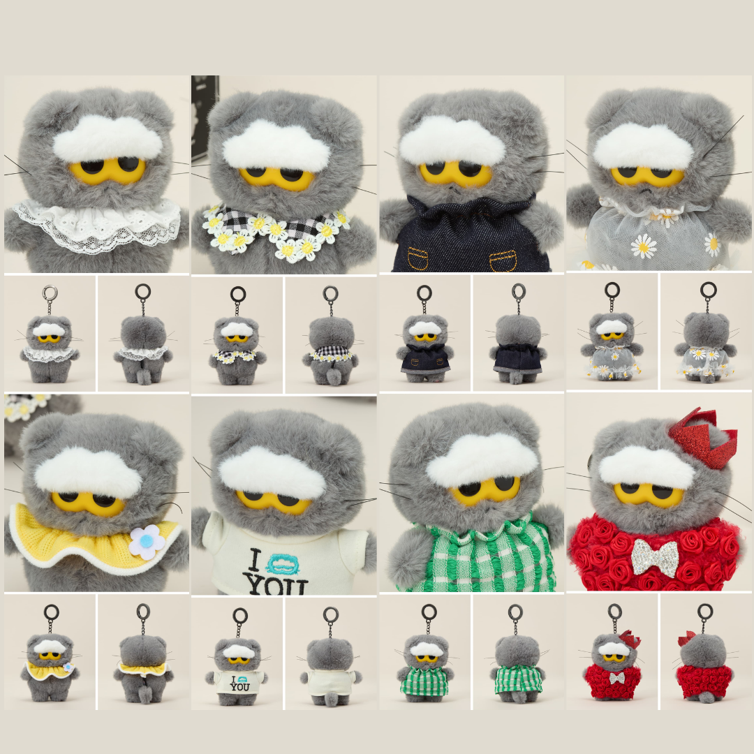 GD G-DRAGON ZO&FRIENDS LUCKY SHOP POP-UP - ZOA RANDOM PLUSH KEYRING