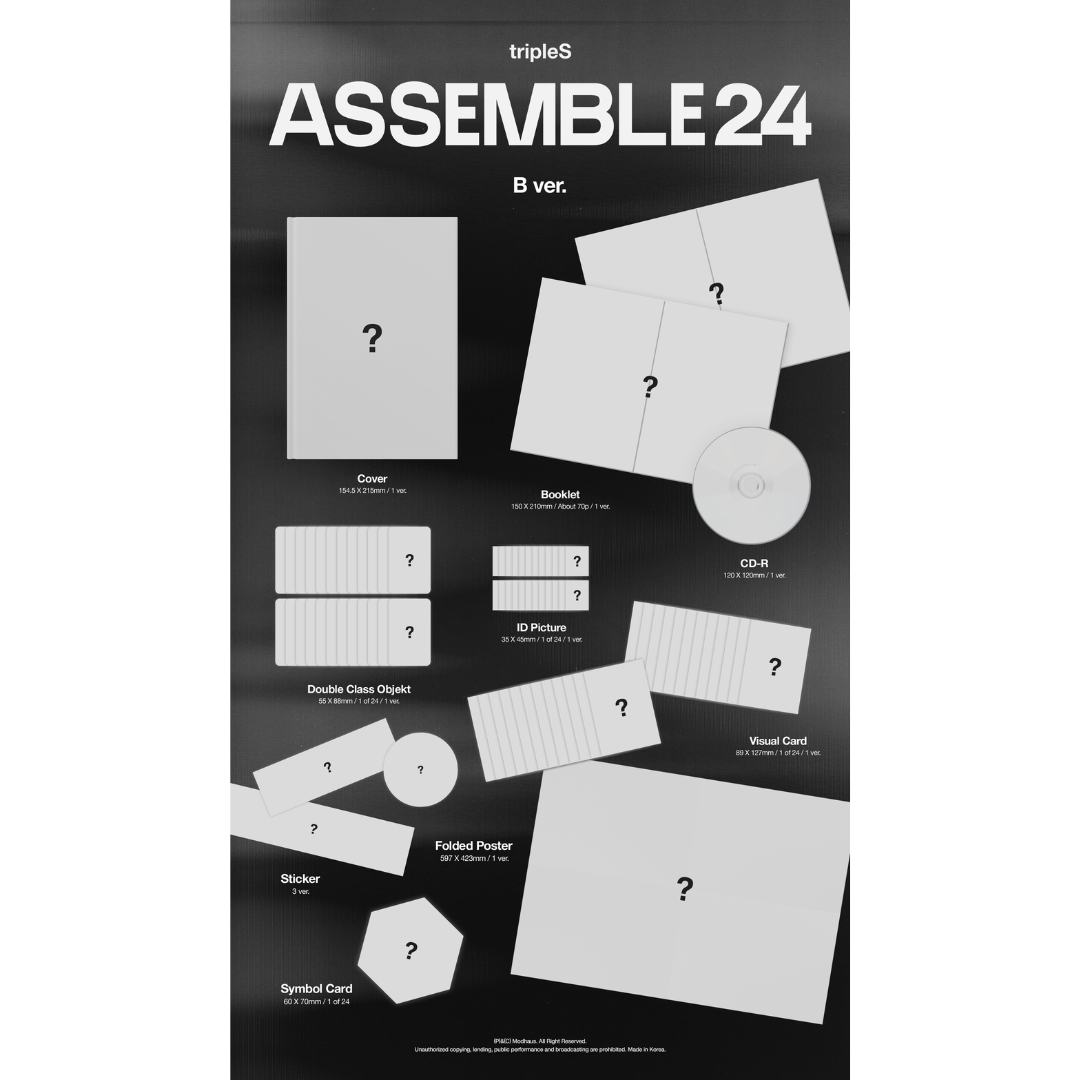 tripleS - 1st Full Album [ASSEMBLE24]- (B Ver.) Black