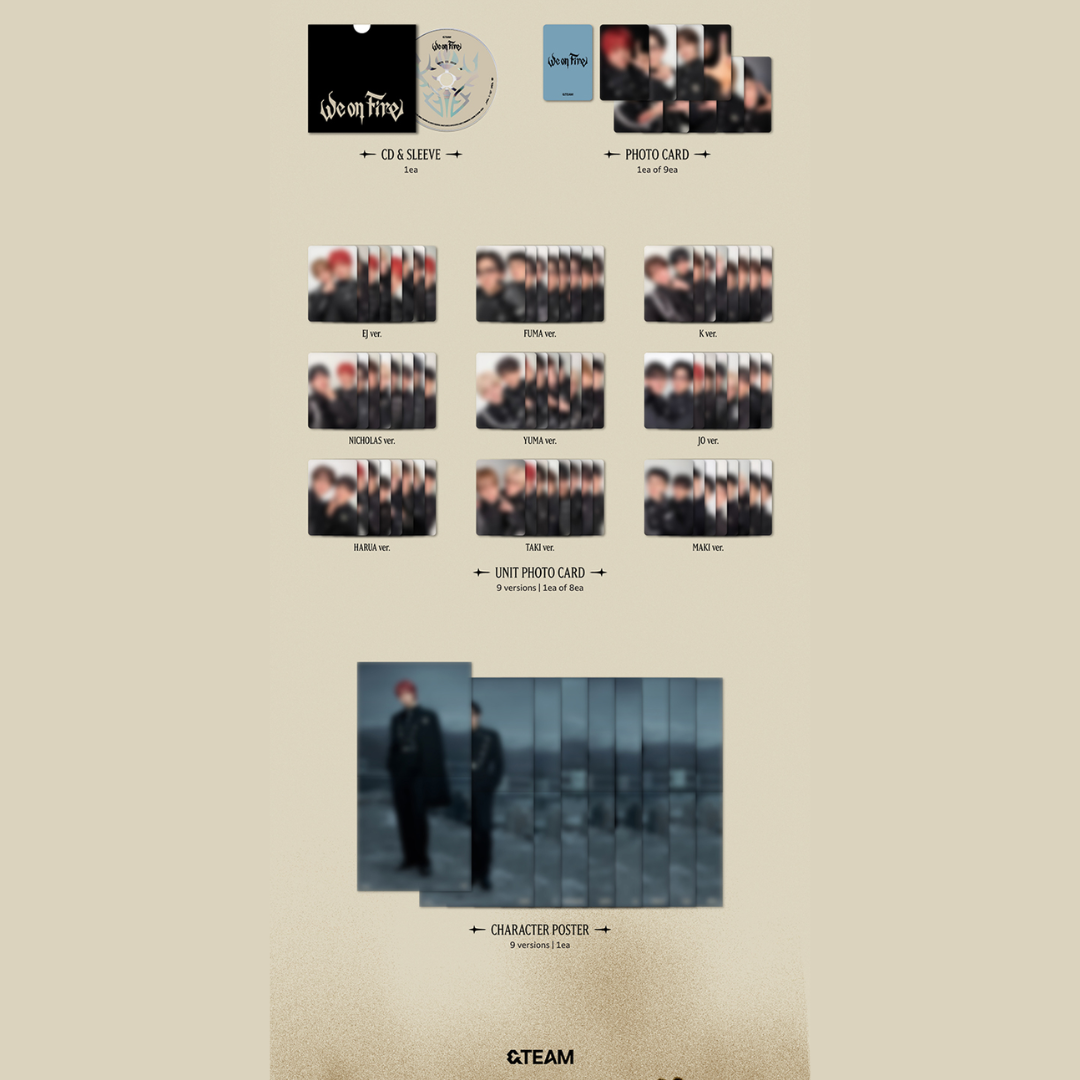 &TEAM 3rd EP 'We On Fire' Solo Edition