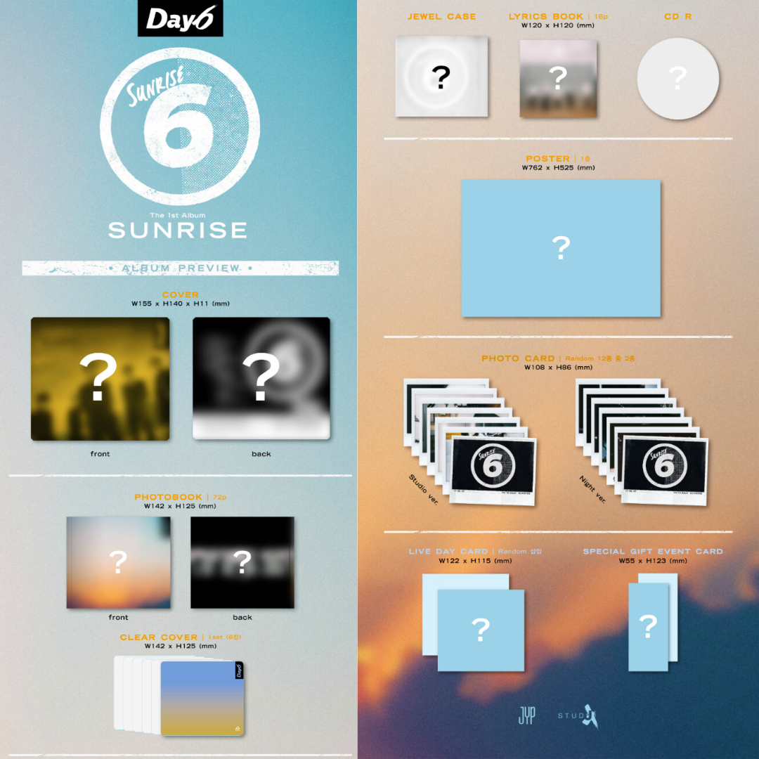 DAY6 1st Album SUNRISE