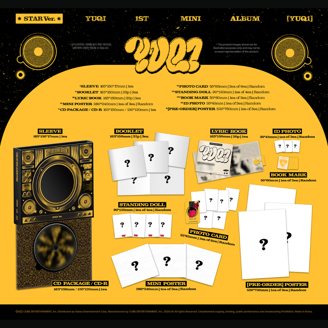 i-dle Yuqi 1st Mini Album YUQ1 GENERAL Ver.