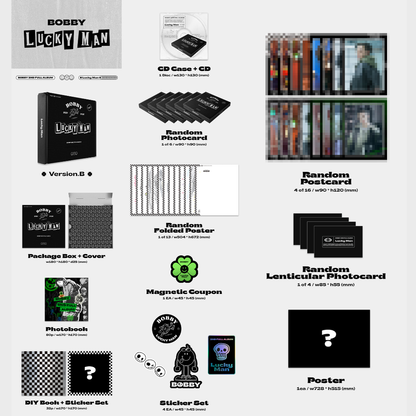 iKON : BOBBY - 2nd FULL ALBUM [LUCKY MAN] (B Ver.)